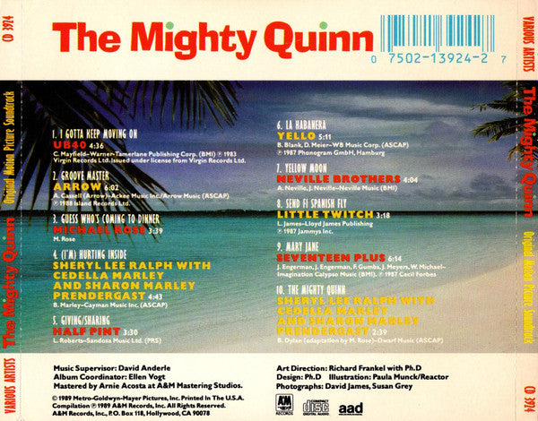 The Mighty Quinn (Original Motion Picture Soundtrack) (CD) | Near Mint (NM) Near Mint (NM) Get Cheap Vinyl