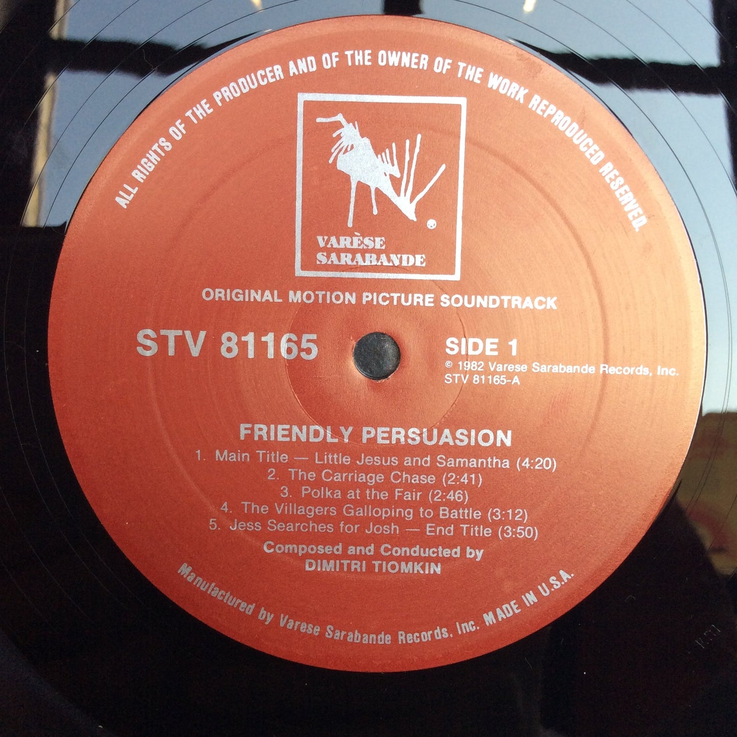 Friendly Persuasion (Original Music From The Soundtrack Of The Motion Picture) (VINYL) | Near Mint (NM) Near Mint (NM) Get Cheap Vinyl