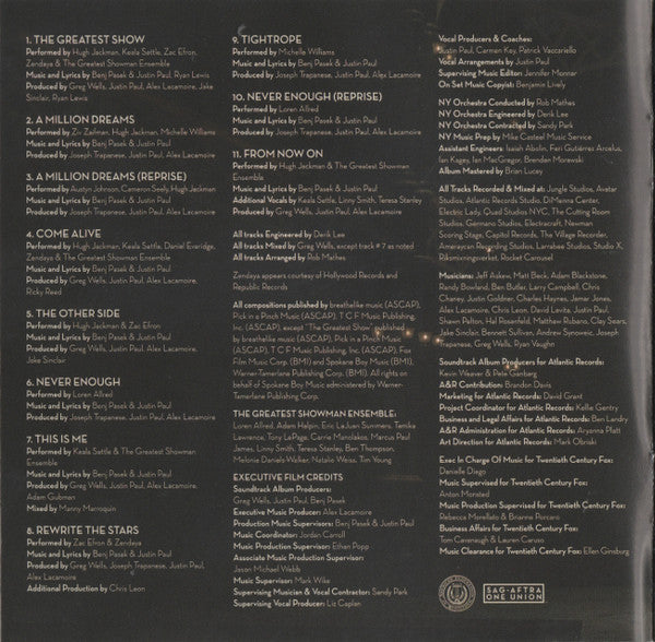 The Greatest Showman (Original Motion Picture Soundtrack) (CD) | Near Mint (NM) Near Mint (NM) Get Cheap Vinyl