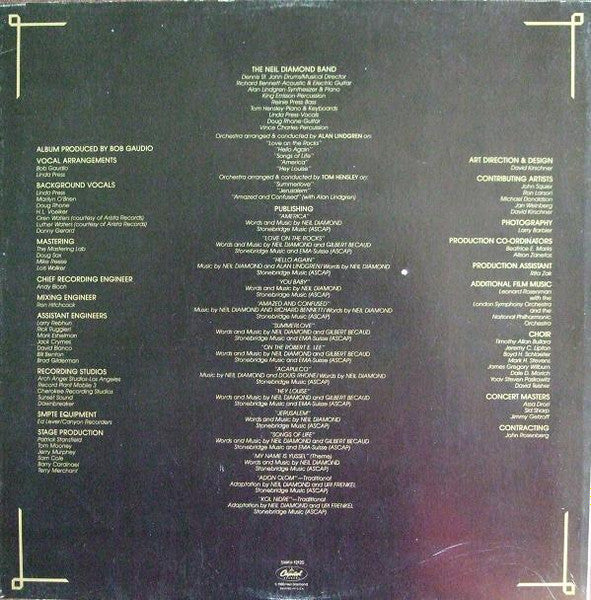 The Jazz Singer (Original Songs From The Motion Picture) (VINYL) | Near Mint (NM) Near Mint (NM) Get Cheap Vinyl