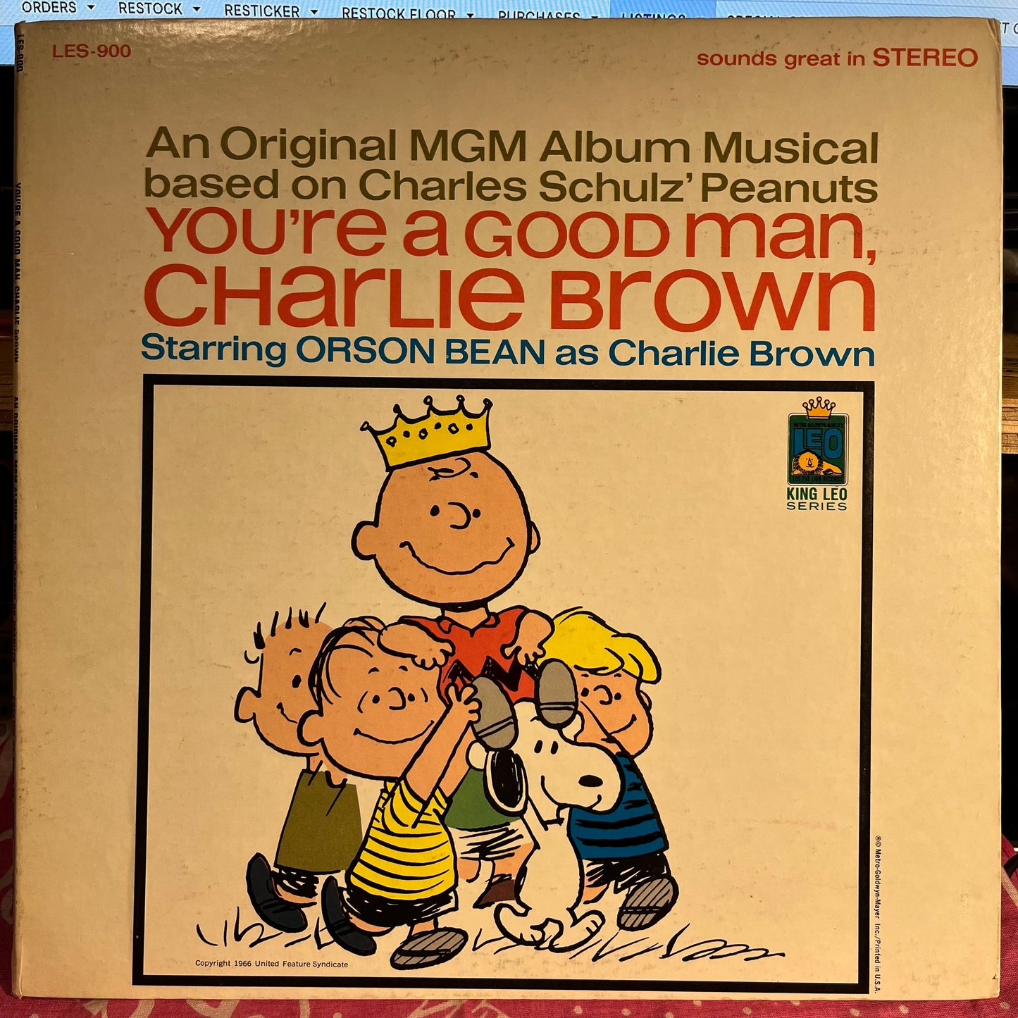 You're A Good Man, Charlie Brown | Near Mint (NM) Excellent (EX) Get Cheap Vinyl