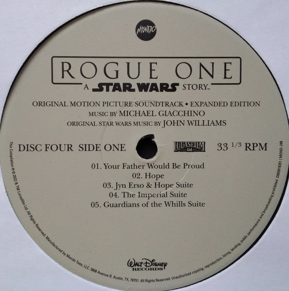 Rogue One: A Star Wars Story (Original Motion Picture Soundtrack Expanded Edition) (4xVINYL BOX) | Near Mint (NM) Near Mint (NM) Get Cheap Vinyl