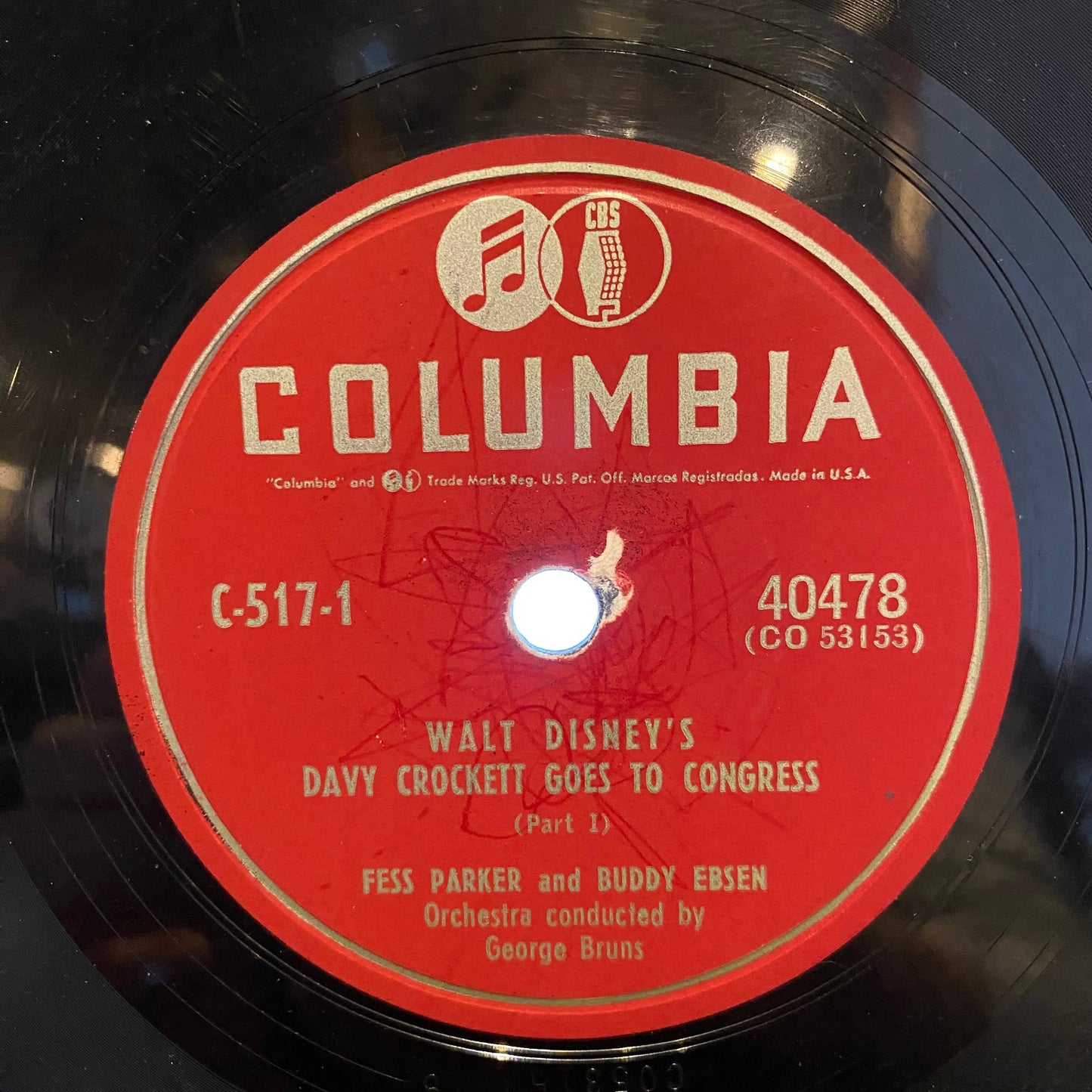 Davy Crockett Goes to Congress | Good Plus (G+) Very Good (VG) Get Cheap Vinyl