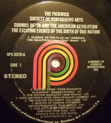 Sounds Of '76 And The American Revolution. The Exciting Events Of The Birth Of Our Nation | Near Mint (NM) Near Mint (NM) Get Cheap Vinyl