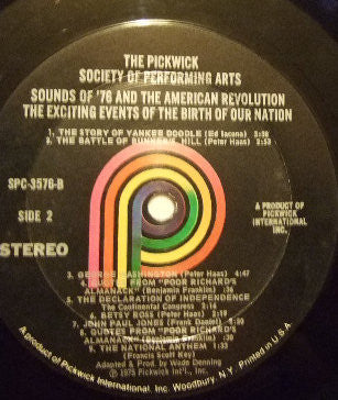 Sounds Of '76 And The American Revolution. The Exciting Events Of The Birth Of Our Nation | Near Mint (NM) Near Mint (NM) Get Cheap Vinyl