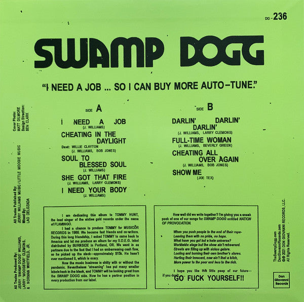 I Need A Job ... So I Can Buy More Auto-Tune | Mint (M) Mint (M) Get Cheap Vinyl
