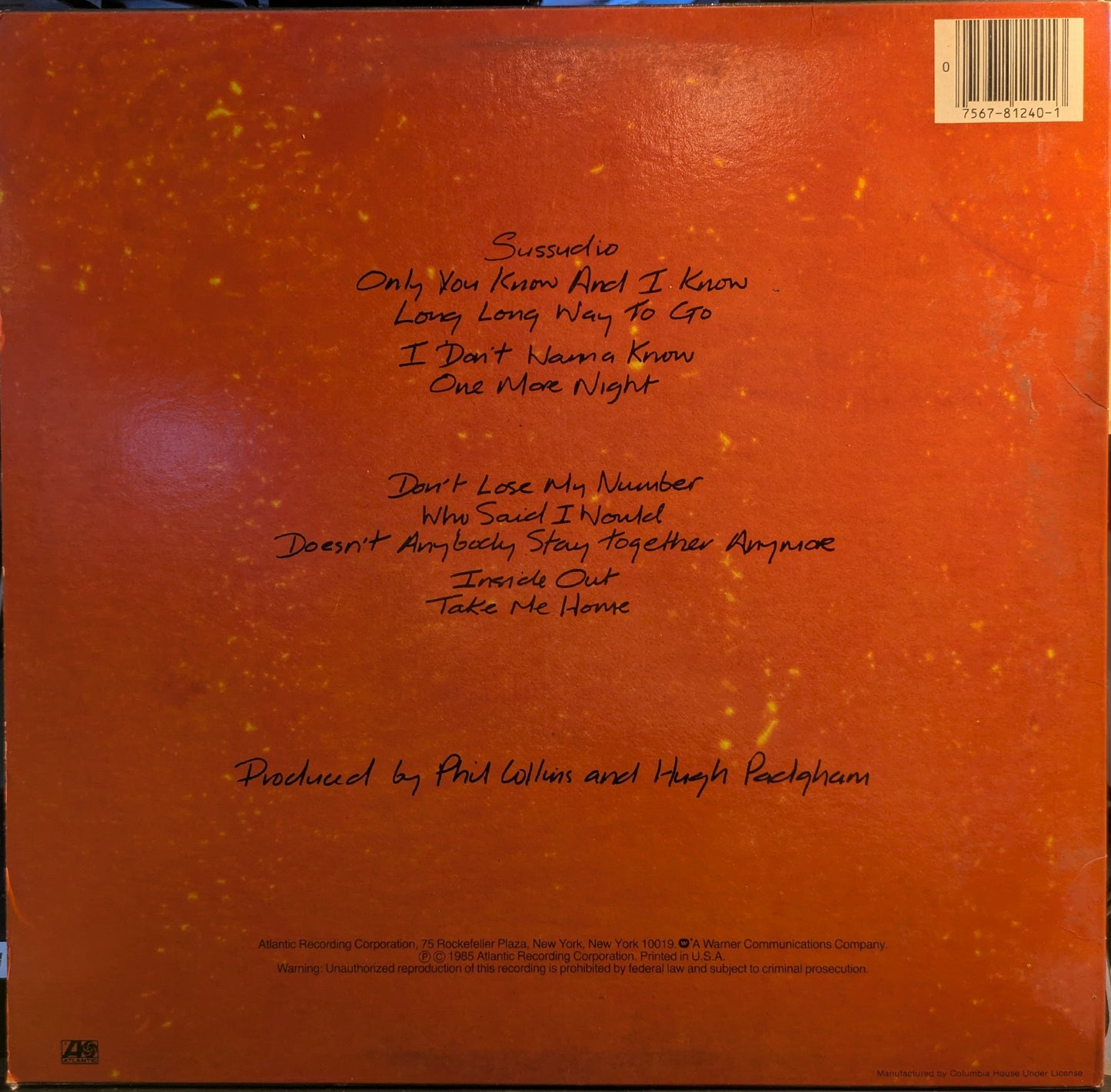 No Jacket Required (VINYL) | Near Mint (NM) Very Good Plus (VG+) Get Cheap Vinyl