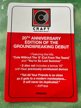 Tell All Your Friends (20th Anniversary Edtion) | Mint (M) Mint (M) Get Cheap Vinyl