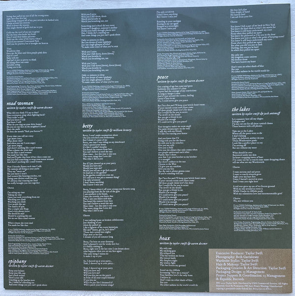 Taylor Swift Folklore Republic Records 2xLP, Album, Dlx, Bro Mint (M) Mint (M) Get Cheap Vinyl