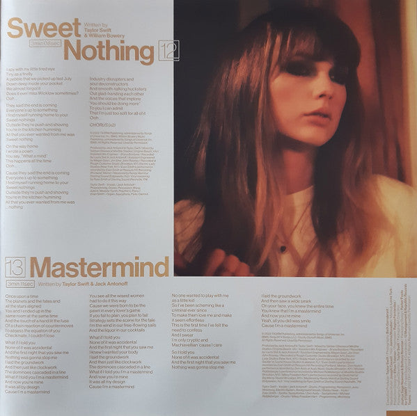 Taylor Swift Midnights Republic Records LP, Album, S/Edition, Blo Mint (M) Mint (M) Get Cheap Vinyl