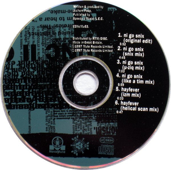 Ni Go Snix (CD) | Near Mint (NM) Near Mint (NM) Get Cheap Vinyl