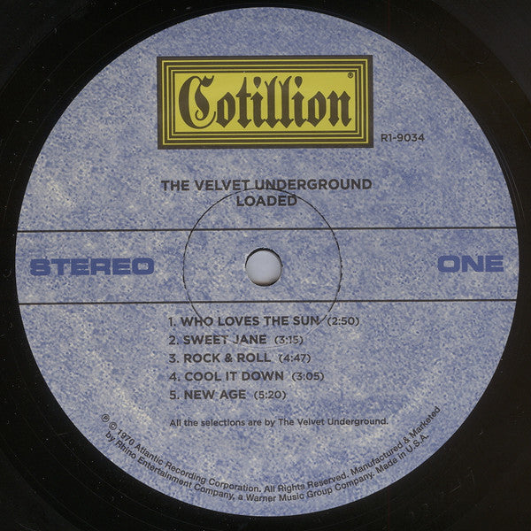 The Velvet Underground Loaded Rhino Records (2), Cotillion LP, Album, RE Mint (M) Mint (M) Get Cheap Vinyl