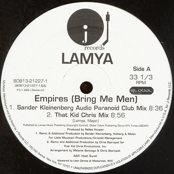 Empires (Bring Me Men) (VINYL) | Near Mint (NM) Excellent (EX) Get Cheap Vinyl