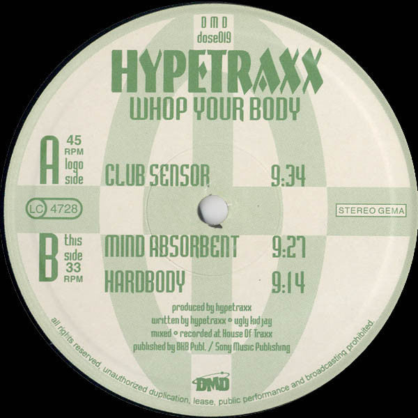 Whop Your Body | Very Good Plus (VG+) Good Plus (G+) Get Cheap Vinyl