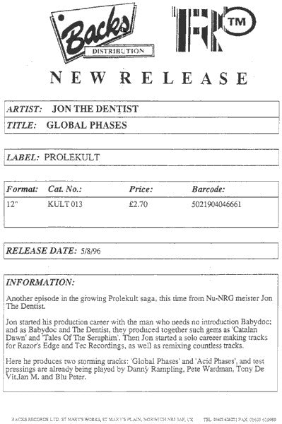 Global Phases | Very Good Plus (VG+) Very Good Plus (VG+) Get Cheap Vinyl