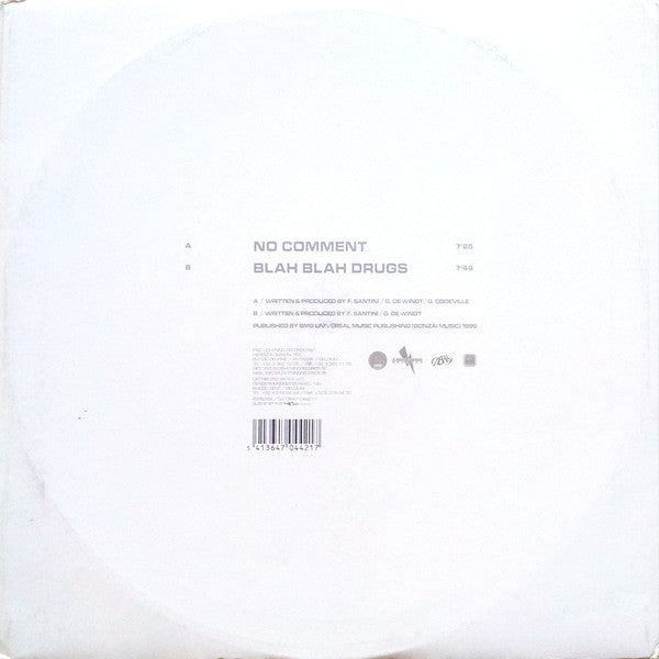 No Comment / Blah Blah Drugs | Very Good Plus (VG+) Very Good (VG) Get Cheap Vinyl