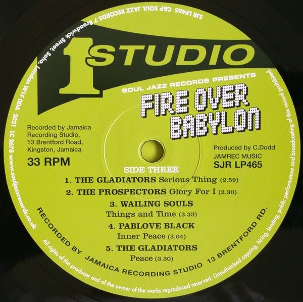 Fire Over Babylon (Dread, Peace And Conscious Sounds At Studio One) | Mint (M) Mint (M) Get Cheap Vinyl