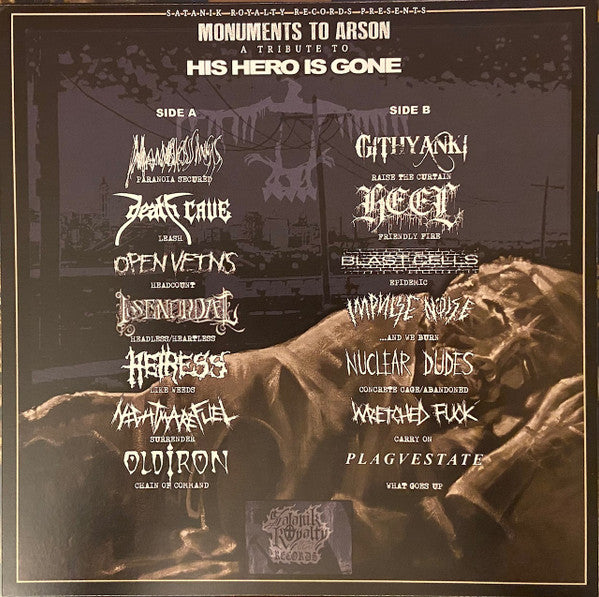 Monuments To Arson - A Tribute To His Hero Is Gone | Mint (M) Mint (M) Get Cheap Vinyl