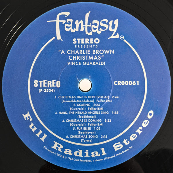 Vince Guaraldi A Charlie Brown Christmas Craft Recordings, Fantasy LP, Album, RE, 180 Mint (M) Mint (M) Get Cheap Vinyl