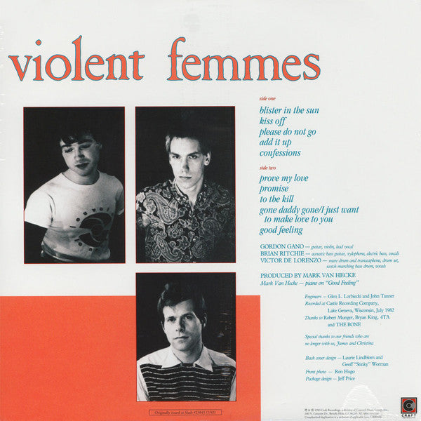 Violent Femmes Violent Femmes Craft Recordings LP, Album, RE, RM, 180 Mint (M) Mint (M) Get Cheap Vinyl