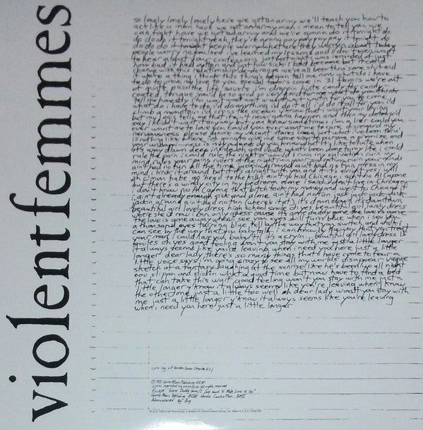 Violent Femmes Violent Femmes Craft Recordings LP, Album, RE, RM, 180 Mint (M) Mint (M) Get Cheap Vinyl