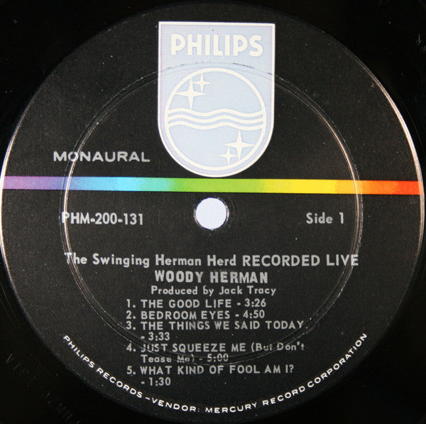 The Swinging Herman Herd Recorded Live | Near Mint (NM) Very Good Plus (VG+) Get Cheap Vinyl
