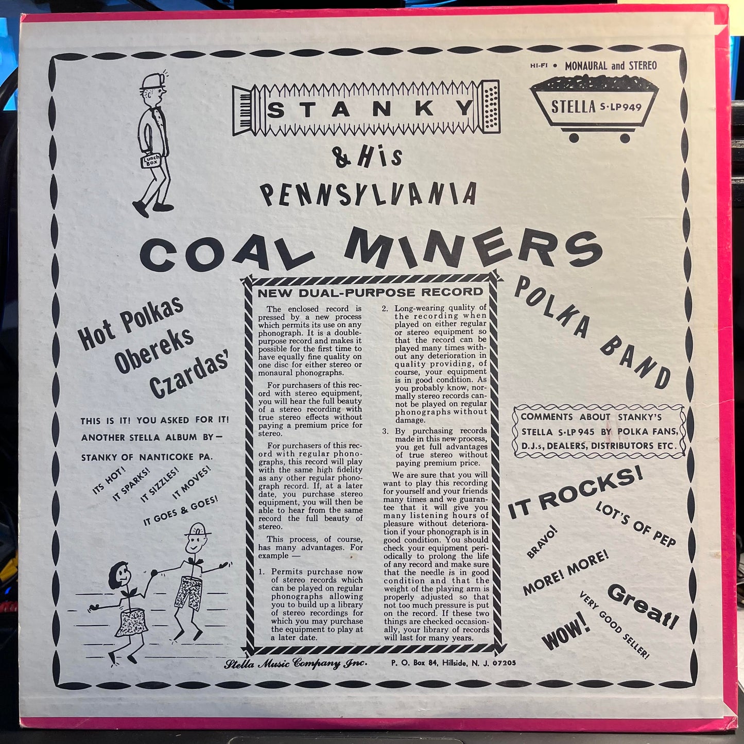 Stanky And His Pennsylvania Coal Miners Polka Band | Excellent (EX) Excellent (EX) Get Cheap Vinyl