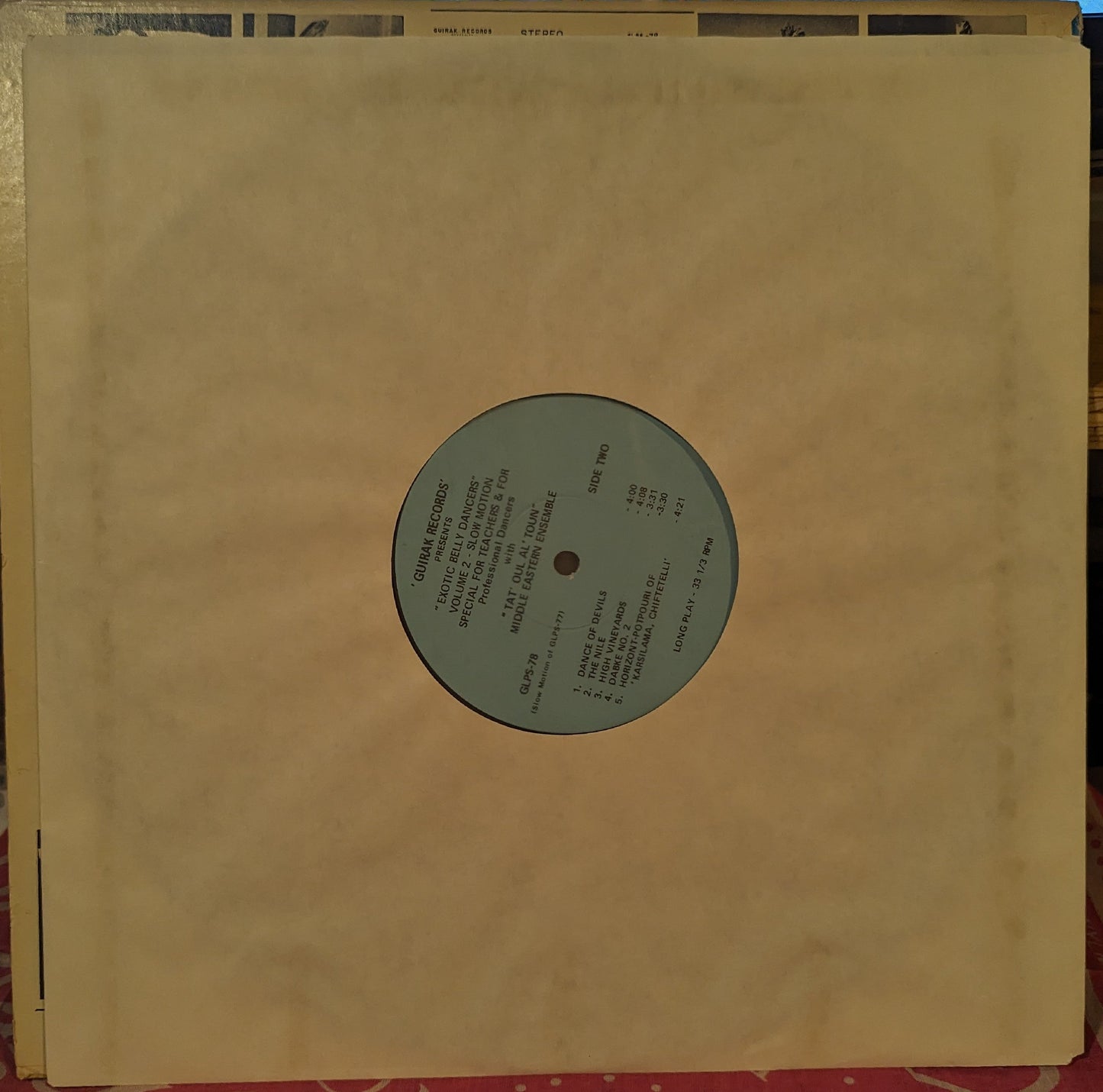 Exotic Belly Dancers *SIGNED* - Volume 2 | Excellent (EX) Very Good Plus (VG+) Get Cheap Vinyl