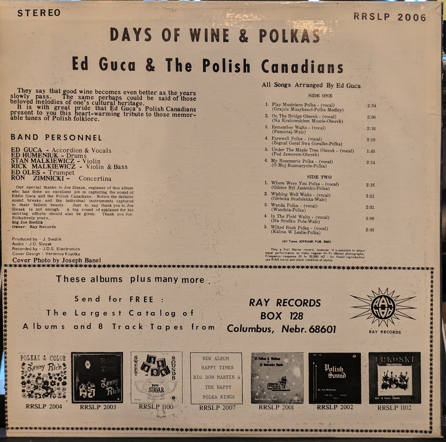Days Of Wine And Polkas | Very Good Plus (VG+) Very Good Plus (VG+) Get Cheap Vinyl