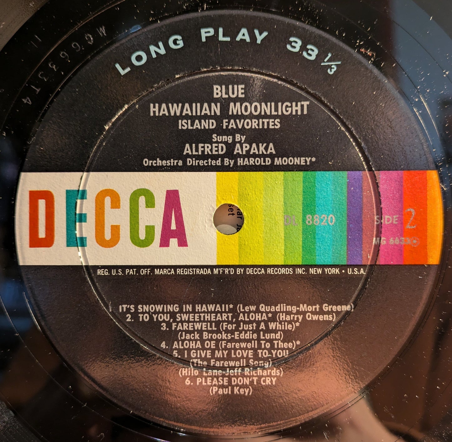 Blue Hawaiian Moonlight Island Favorites | Very Good Plus (VG+) Excellent (EX) Get Cheap Vinyl