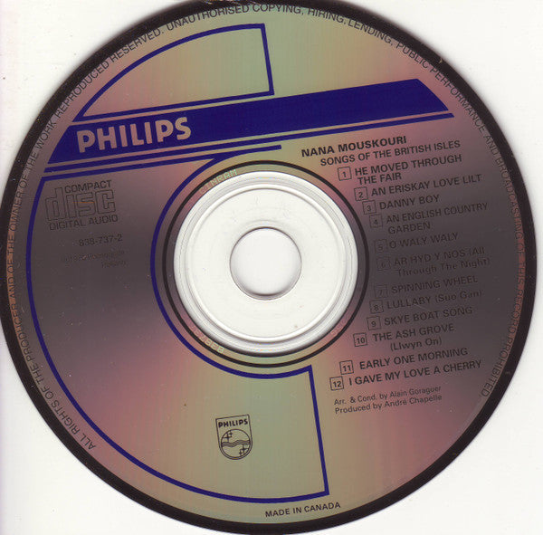 Songs Of The British Isles | Very Good Plus (VG+) Near Mint (NM) Get Cheap Vinyl