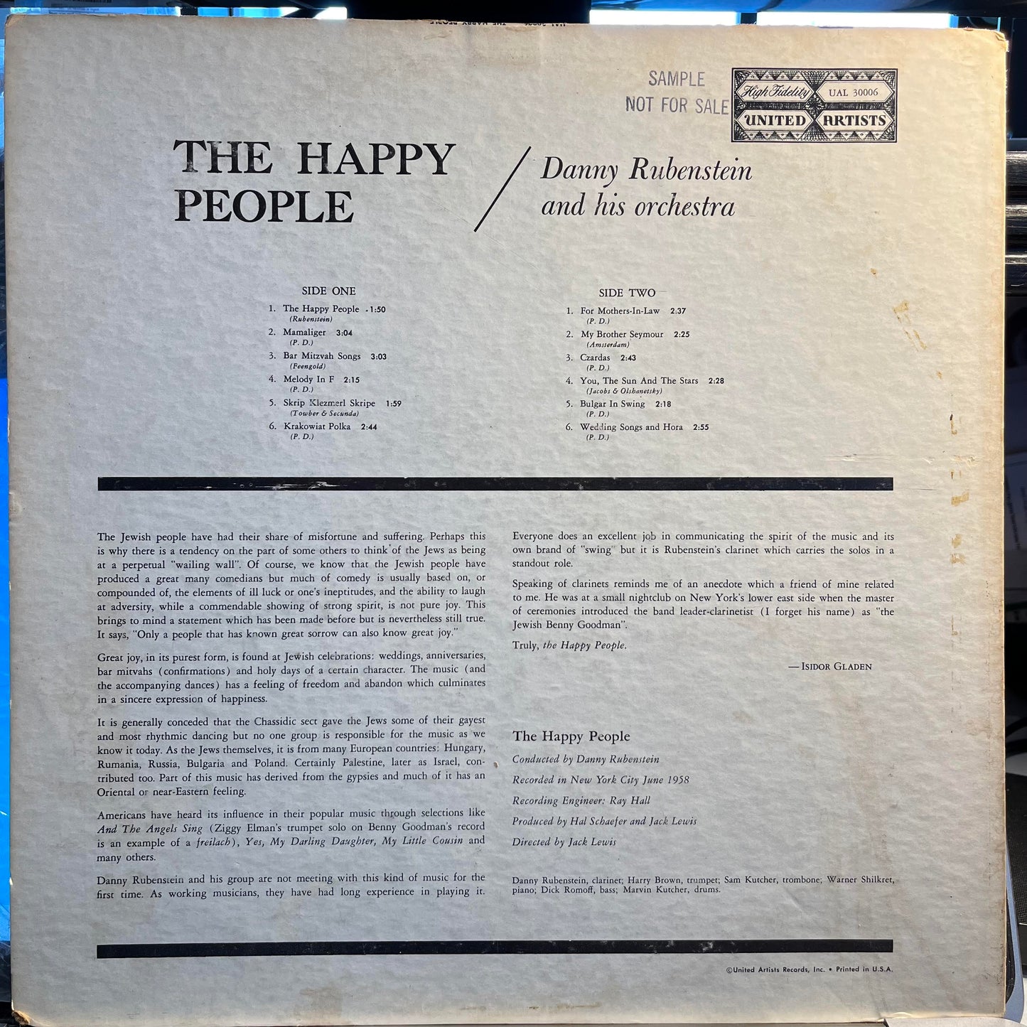 The Happy People *PROMO* | Very Good (VG) Very Good (VG) Get Cheap Vinyl
