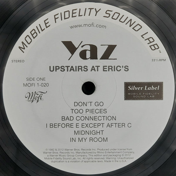 Upstairs At Eric's (MFSL VINYL) | Mint (M) Mint (M) Get Cheap Vinyl