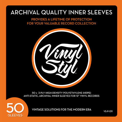 Archival Quality Inner Sleeves - 50 Count | Get Cheap Vinyl