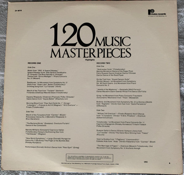 120 Music Masterpieces (2xVINYL) | Near Mint (NM) Near Mint (NM) Get Cheap Vinyl