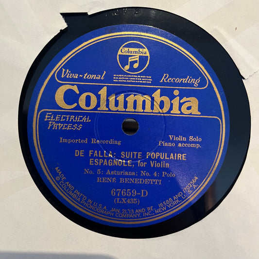De Falla : Suite Populaire Espagnole | Near Mint (NM) Generic Get Cheap Vinyl