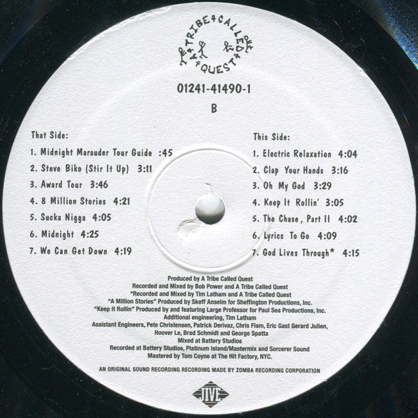 A Tribe Called Quest Midnight Marauders Jive LP, Album, RE Mint (M) Mint (M) Get Cheap Vinyl