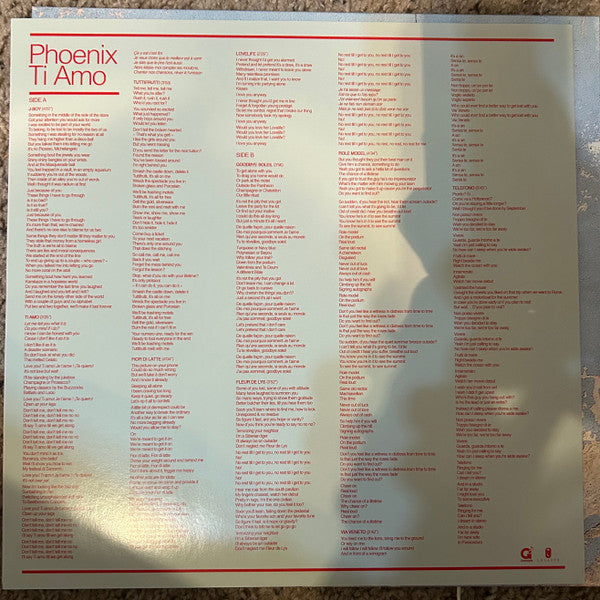 Ti Amo (180g) | Mint (M) Mint (M) Get Cheap Vinyl