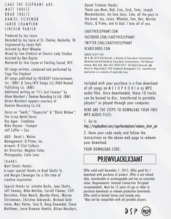 Melophobia (180 GRAM VINYL) | Mint (M) Mint (M) Get Cheap Vinyl
