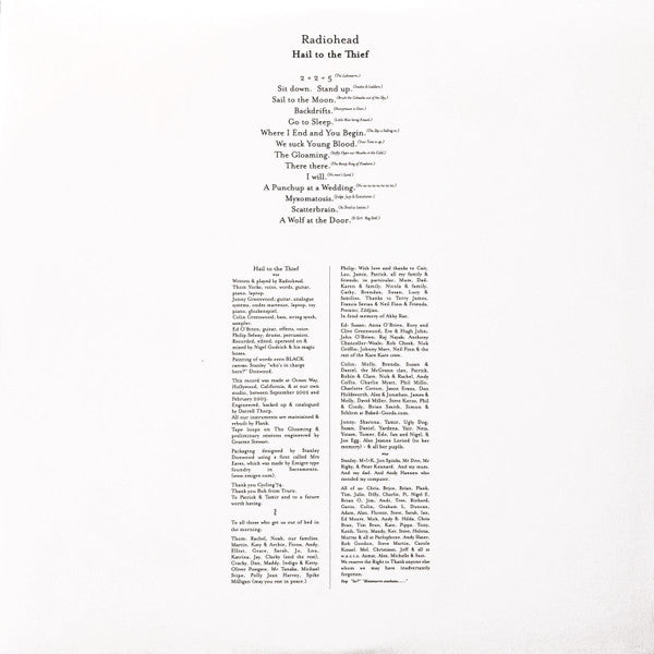 Hail To The Thief | Mint (M) Mint (M) Get Cheap Vinyl