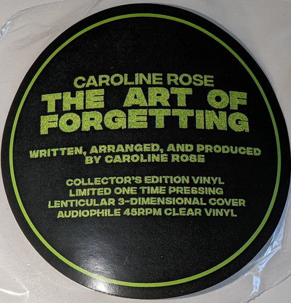 The Art Of Forgetting (CLEAR VINYL) | Mint (M) Mint (M) Get Cheap Vinyl