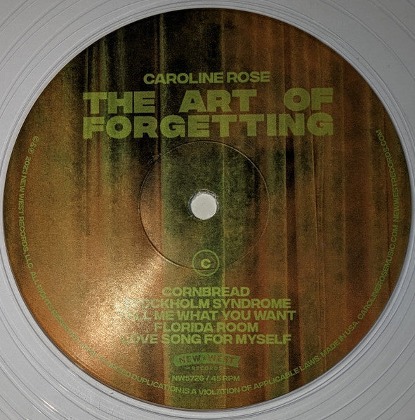 The Art Of Forgetting (CLEAR VINYL) | Mint (M) Mint (M) Get Cheap Vinyl