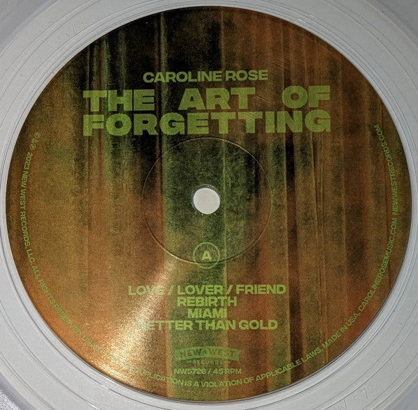 The Art Of Forgetting (CLEAR VINYL) | Mint (M) Mint (M) Get Cheap Vinyl