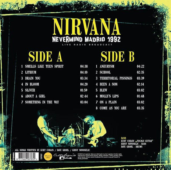 Nevermind Madrid 1992 (Live Radio Broadcast)(VINYL) | Mint (M) Mint (M) Get Cheap Vinyl