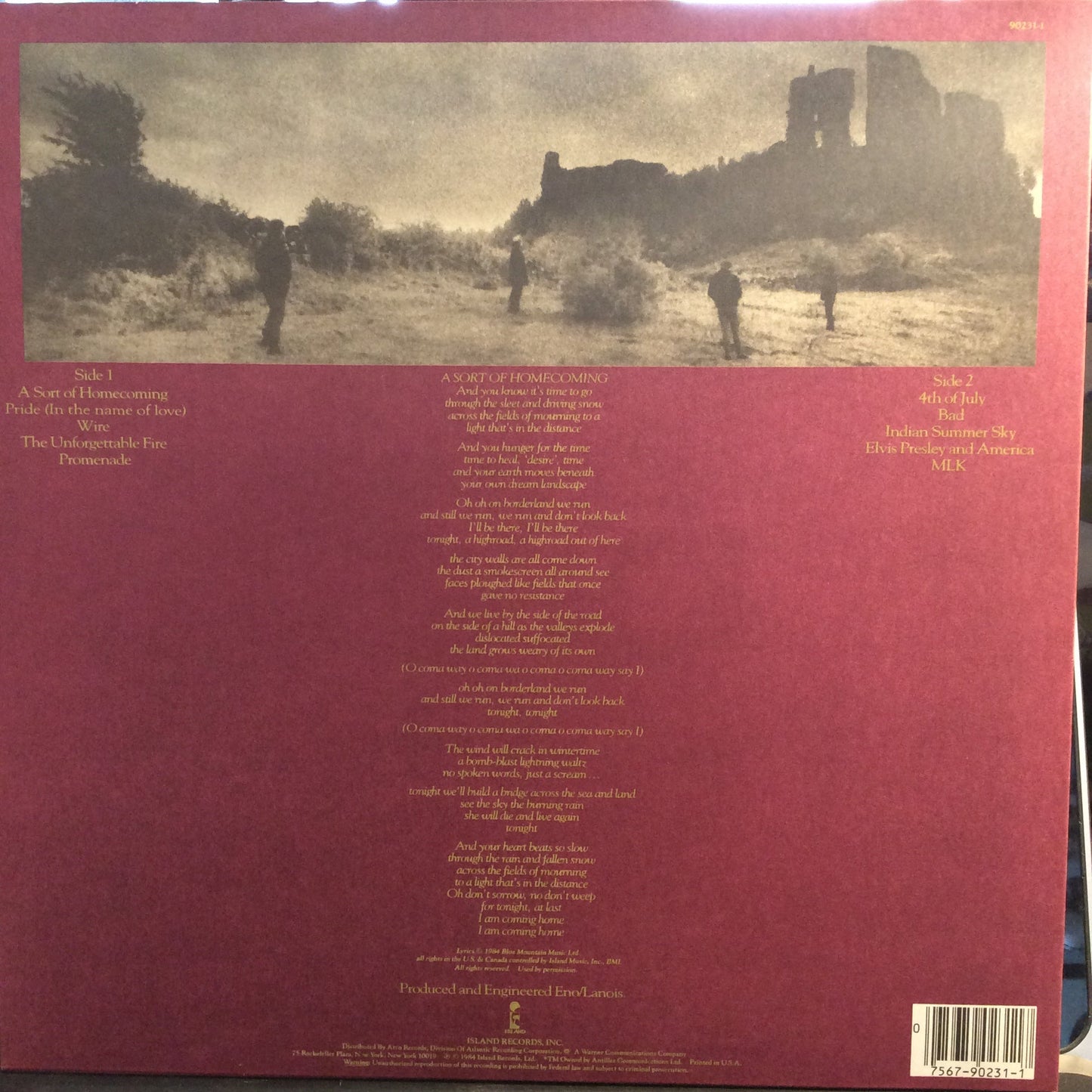 The Unforgettable Fire (VINYL) | Excellent (EX) Near Mint (NM) Get Cheap Vinyl