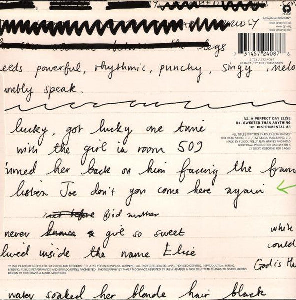 A Perfect Day Elise (7" VINYL) | Near Mint (NM or M-) Excellent+ (EX+) Get Cheap Vinyl