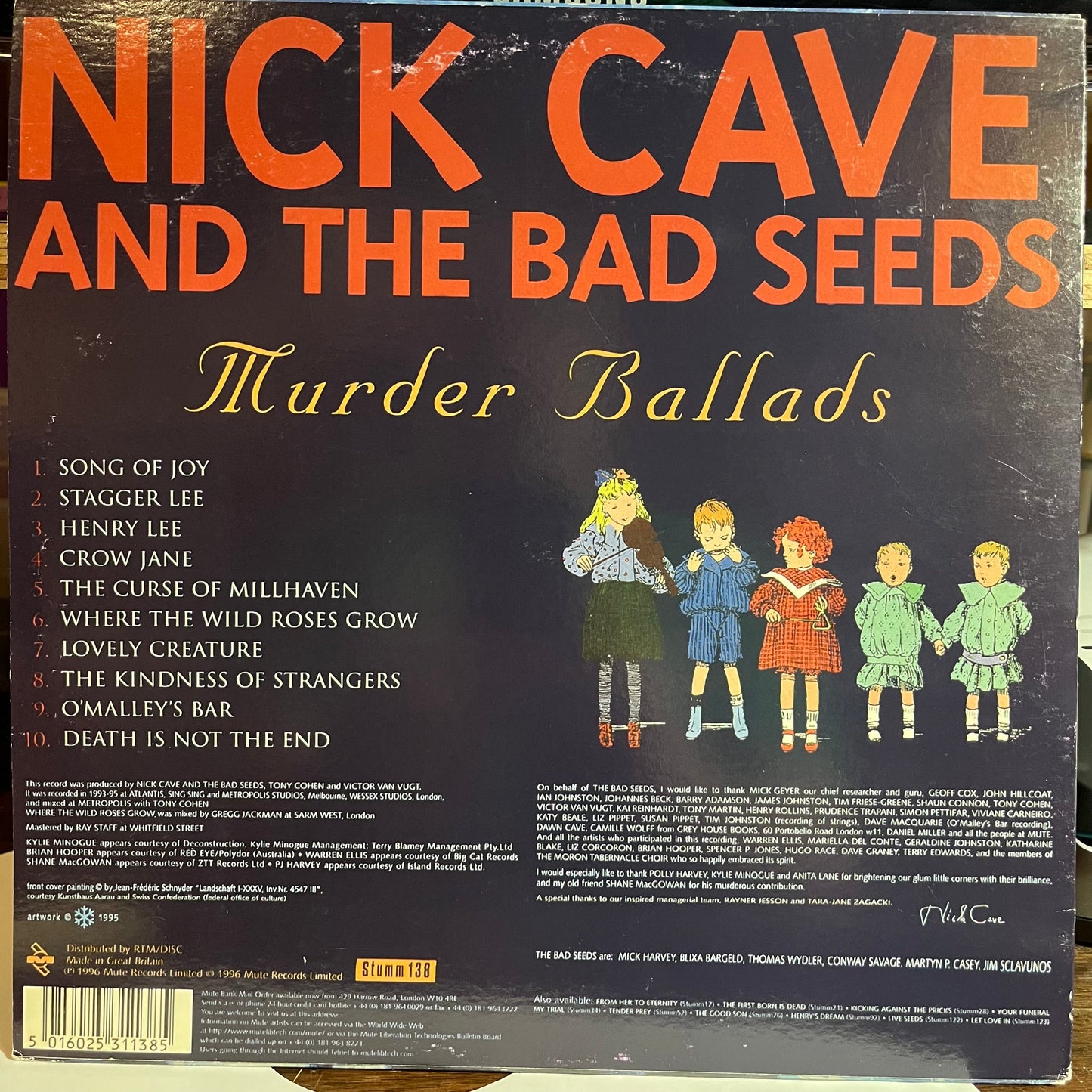 Murder Ballads (VINYL) | Near Mint (NM or M-) Near Mint (NM or M-) Get Cheap Vinyl