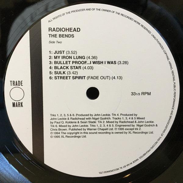 The Bends (VINYL) | Mint (M) Mint (M) Get Cheap Vinyl