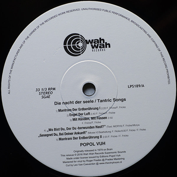 Die Nacht Der Seele - Tantric Songs | Mint (M) Mint (M) Get Cheap Vinyl