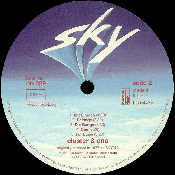 Cluster & Eno | Mint (M) Mint (M) Get Cheap Vinyl